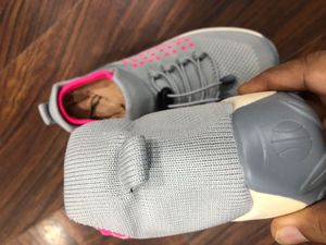 Stylish Gray &amp; Pink Sneakers Kids Size UK 6