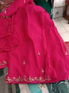 Pink Embroidered Kurta Set