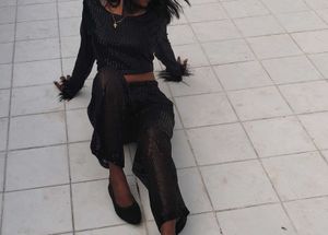 Co-ord Black Party Wear