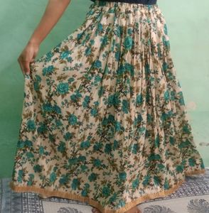 Floral Print Maxi Skirt