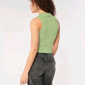 Mint Green Polo Tank Top