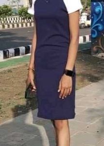 Stylish Blue Shift Dress