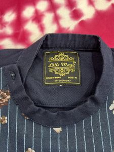 Unique Floral Pinstripe Shirt
