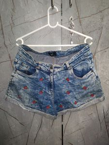 Denim shorts