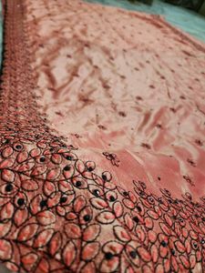 😍embroidery work saree 🥻 with blouse