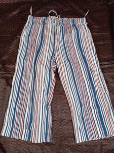Striped Cropped Pants