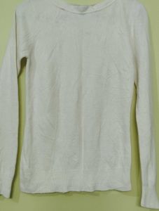 Cream Long Sleeve Top