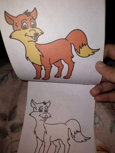 Cursive Writing Book With Coloring Bookk