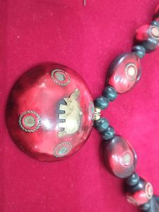 Vintage Brass Elephant Necklace