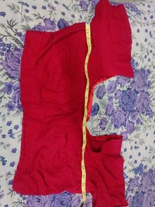 Red Readymade Saree Blouse