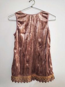 Velvet Lace Top with Embroidery