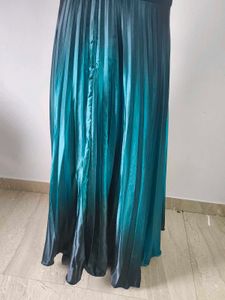 Ombre Pleated Maxi Dress