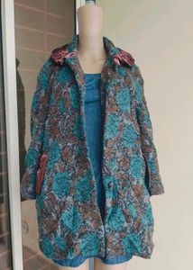 Rose Design Vintage Coat