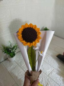 Crochet Sunflower Bouquet