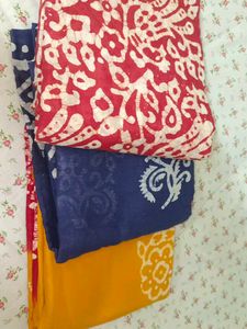 Batik Fabric Bundle - 3 Pieces