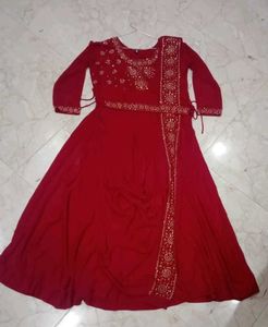Red Beaded Dress