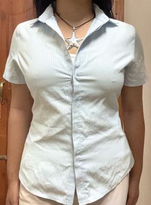 Button Down Fitted Top