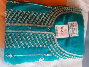 Teal Embroidered Kurta Set