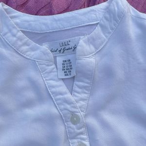 LOGG white tunic shirt top vintage
