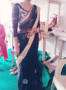 Preety Black Saree