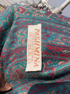 Pashmina Red Embroidered Stole