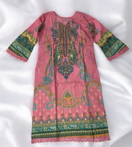 Winter Pakistani Full Sleeve Pink Salwar Suit Set