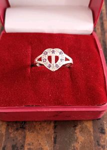 T/T/R  Letter Pure Silver Ring 3 Pice