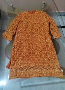 Elegant Orange Kurta Set