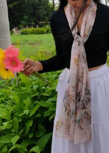 Floral Print Scarf