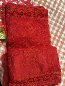 Red Coloured Saree In Excellent Condition