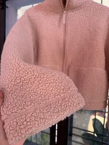 H&amp;M Beige Cozy Teddy Jacket/Size-S