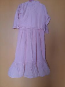 Mulmul Dress 2 Pcs With Embroidered Jacket