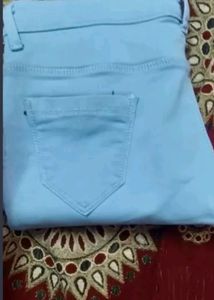 Ice Blue Slim Skinny Fit Denim /-