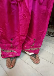 Silk Suit- Rani Pink Color