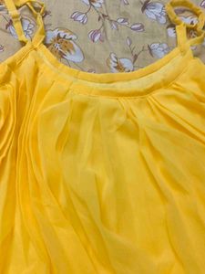 Yellow Off-Shoulder Dress