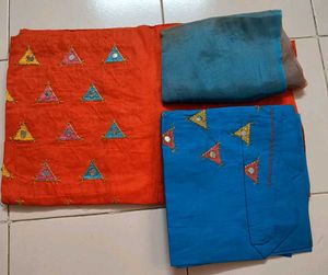Orange Dress Material