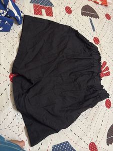 Cute Black High-Waisted Shorts