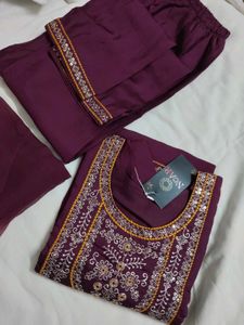Completely New Kurta Dupatta Pant 3pc Set