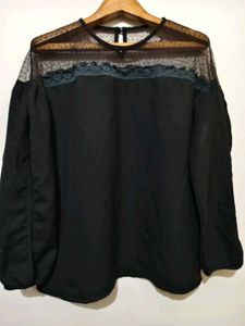 🎁Buy 2, Get 2 Free🎁L/XL Black Sheer Top