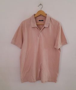 Zudio Pink Collar T-Shirt (Men&#39;s)