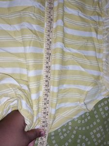 New 200% Cotton Yellow Dress