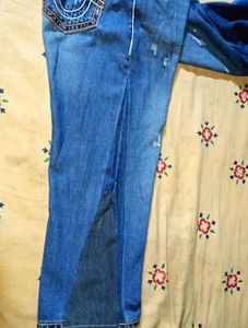 Distressed Denim Jeans