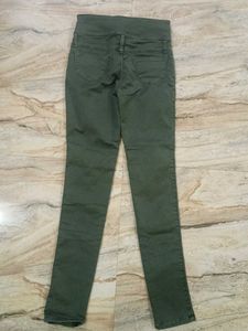 Olive Green Skinny Jeans