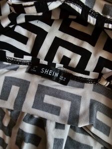 Chic Black &amp; White Mini Dress