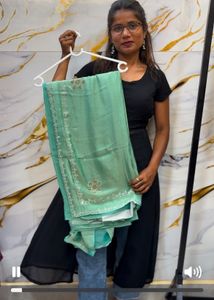 Heavy Partywear Saree With Amazing Work