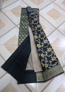 Elegant Black Saree Never Used Totally New