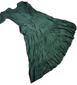 Dark Green Tiered Maxi Dress