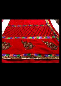 Elegant Red Saree
