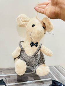 🧸✨ Adorable Plush Mouse Toy – Dressed to Impress!