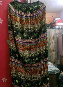 Floral Print Midi Skirt